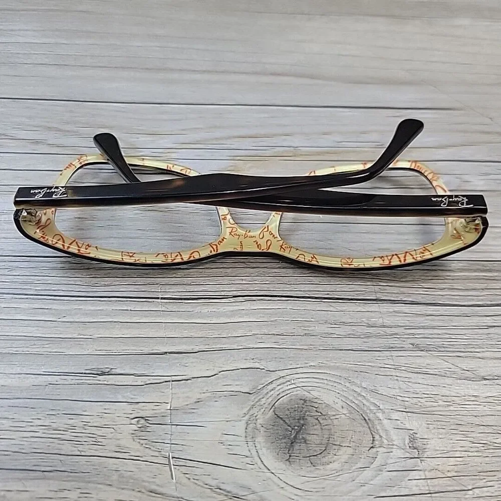 Ray BAN RB5228 5057 Eyeglasses Brown Tortoise Beige‎ FRAMES ONLY 53-17 140 Logo